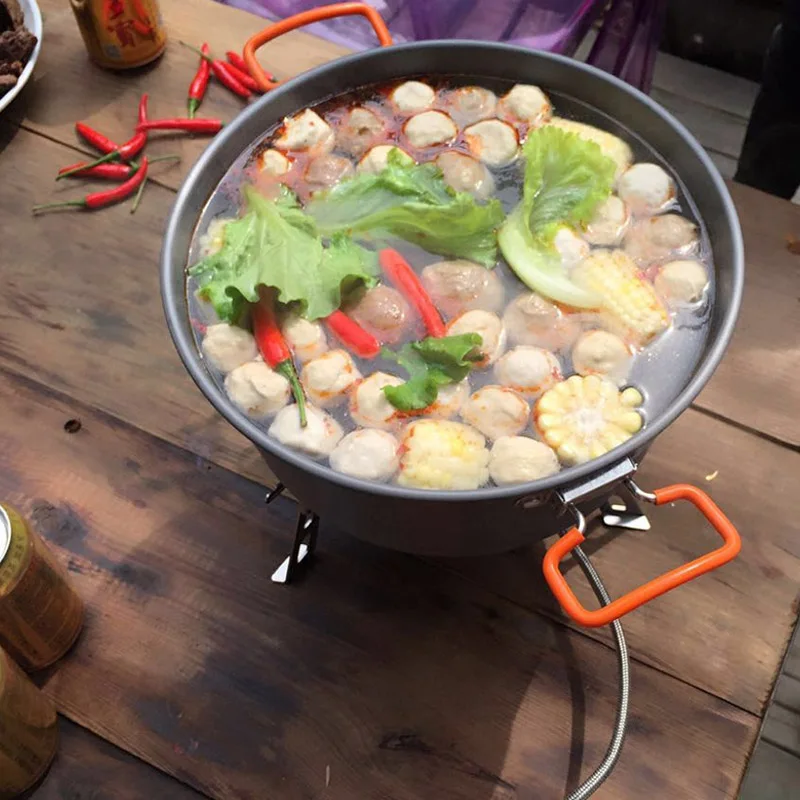 Огненный клен SY праздник Hotpot большой диаметр открытый кемпинг или Пикник портативный большой горшок со складной ручкой