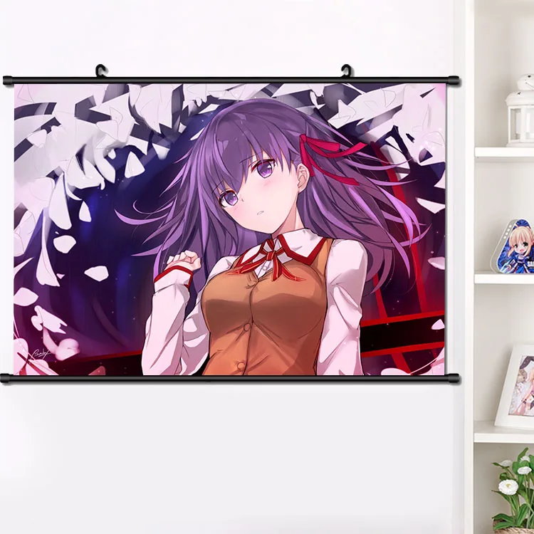 Аниме Fate/stay night: небес чувствовать себя Sakura Matou прокрутки плакат манга настенные