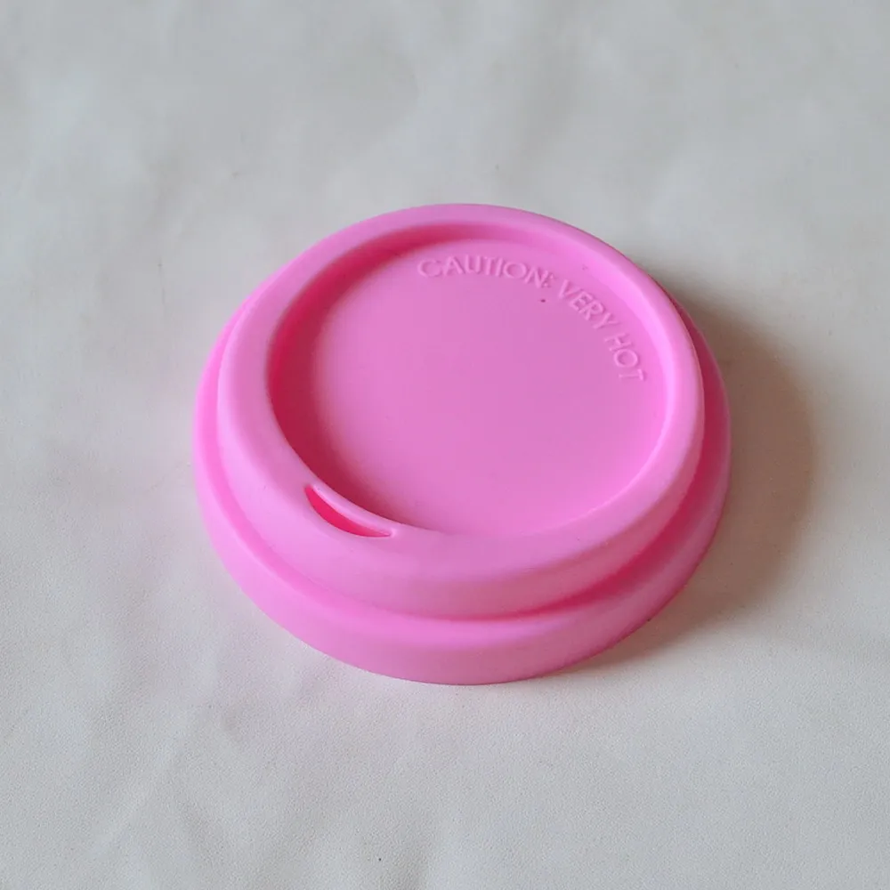 A pink Силиконовые крышки(без кружек) для кружек керамическая чашка уплотнение крышки, силиконовые многоразовые чашки крышки бамбуковые кофейные кружки крышки - Цвет: A pink