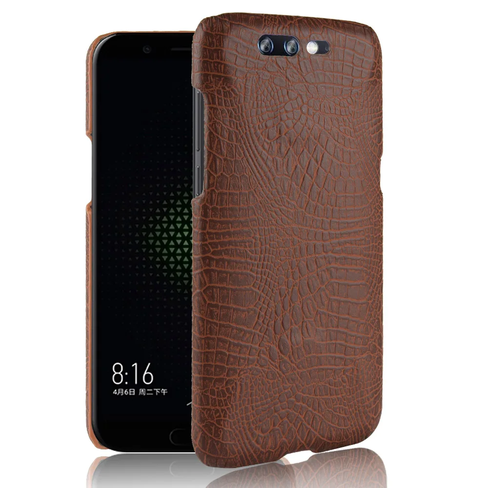Черный чехол с акулой для Xiaomi модный тонкий кожаный крокодиловым узором жесткий