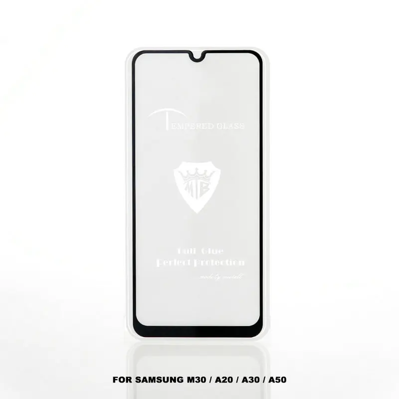 9H полное клеевое покрытие закаленное стекло Защита экрана для Samsung Galaxy A20 SM A205F/D A30