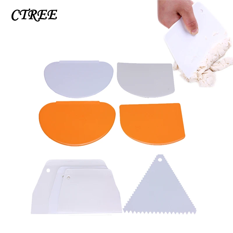 

CTREE Cream Smooth Cake Spatula Baking Pastry Tools 19 Style Cake Butter Pastry Scraper Sliced Scraper Kitchen Accessories C551