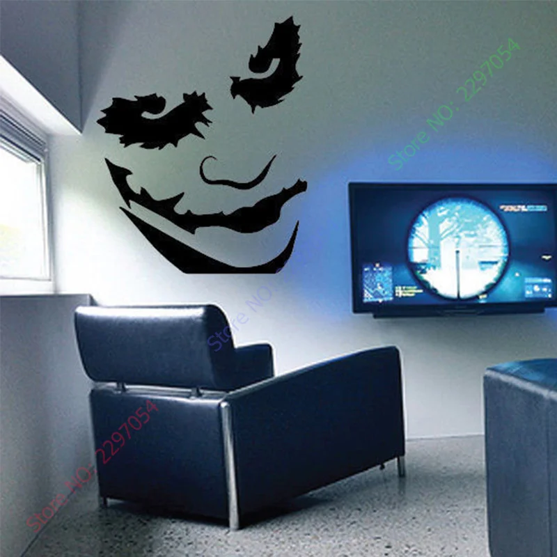 

NEW LARGE THE JOKER HEATH LEDGER BAT WALL ART STICKER KIDS BEDROOM CHILDREN