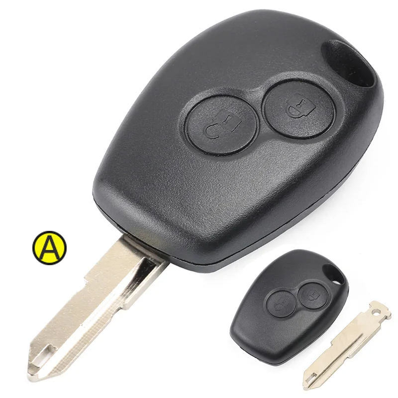KEYECU для Renault Modus Twingo Duster Logan Sande Fluence Clio Kangoo 2 кнопки пульт дистанционного управления