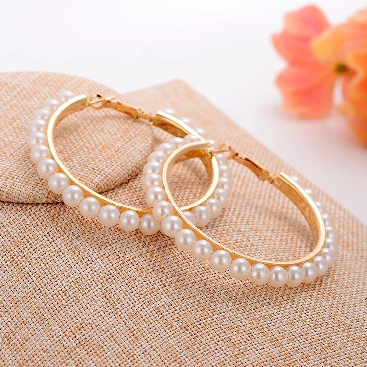 Серьги кольца с белыми жемчужинами для девочек|earrings cat|accessories barnearings |
