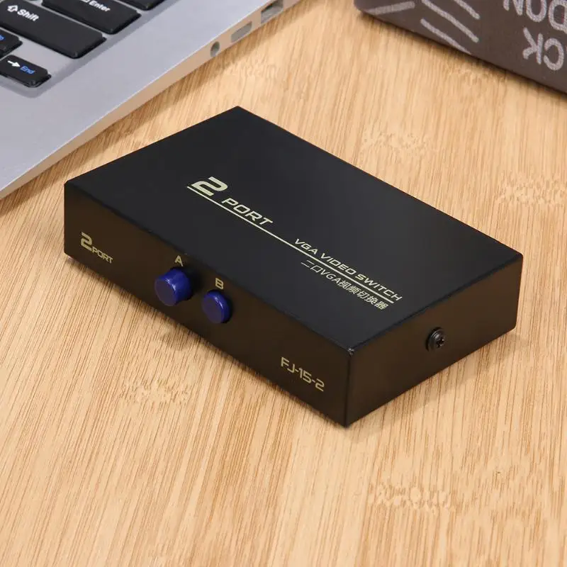 Коммутатор с монитором от 1 до 2 130 мгц VGA видеопереключатель сплиттер коммутатор