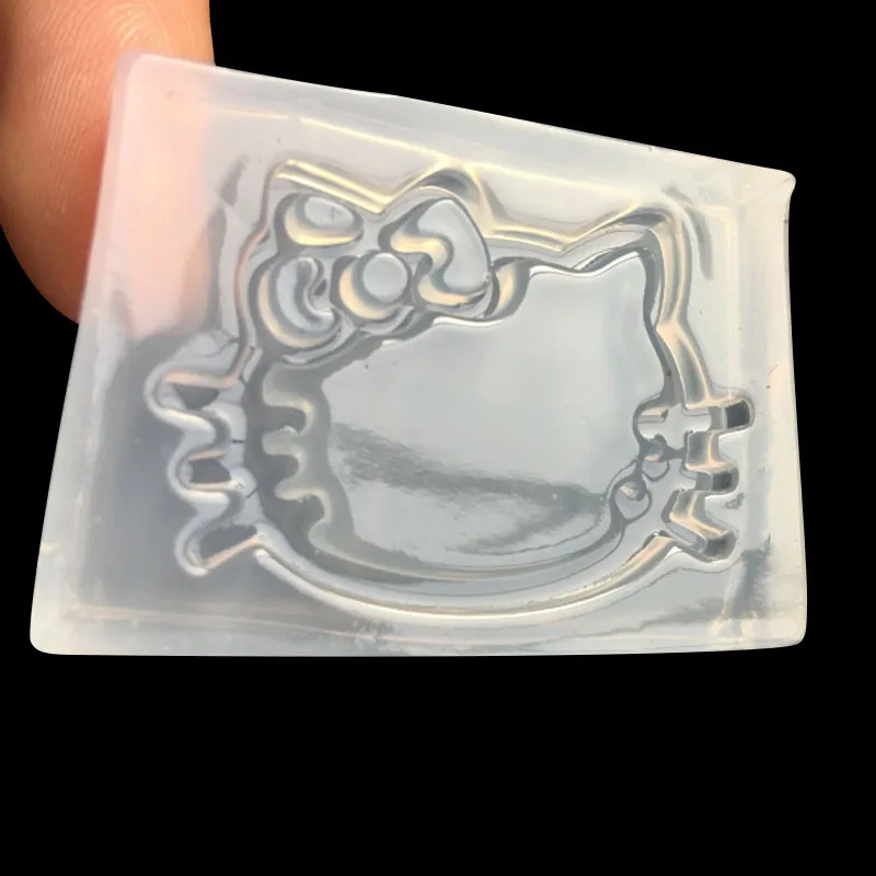 

The new mirror diy manual crystal lovely cat hollow-out decoration glue mould accessories