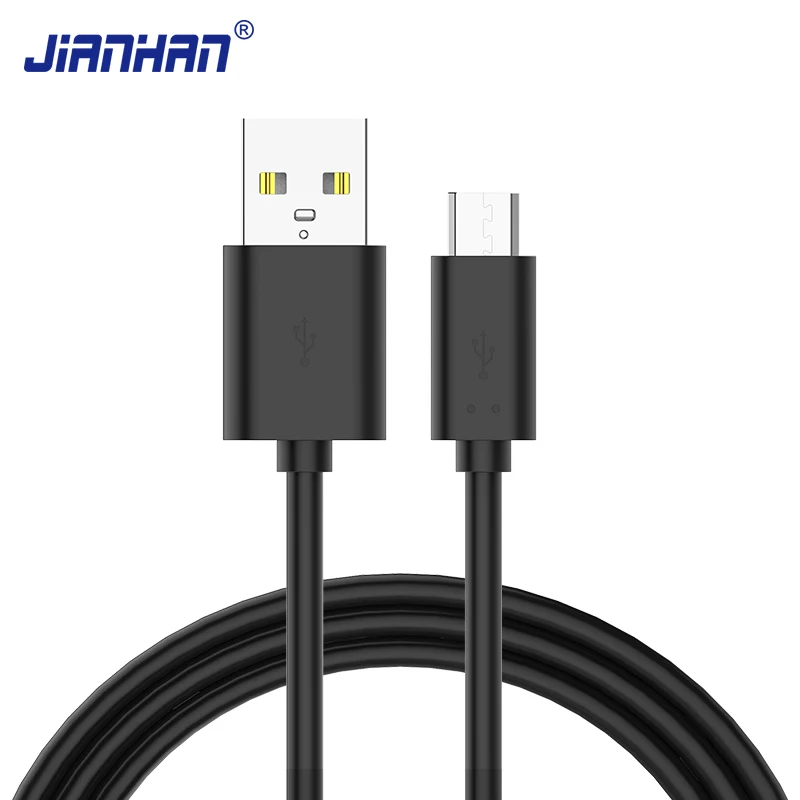 JIANHAN Micro USB зарядное устройство плоский кабель для Samsung Huawei Xiaomi 1M 2M синхронизации