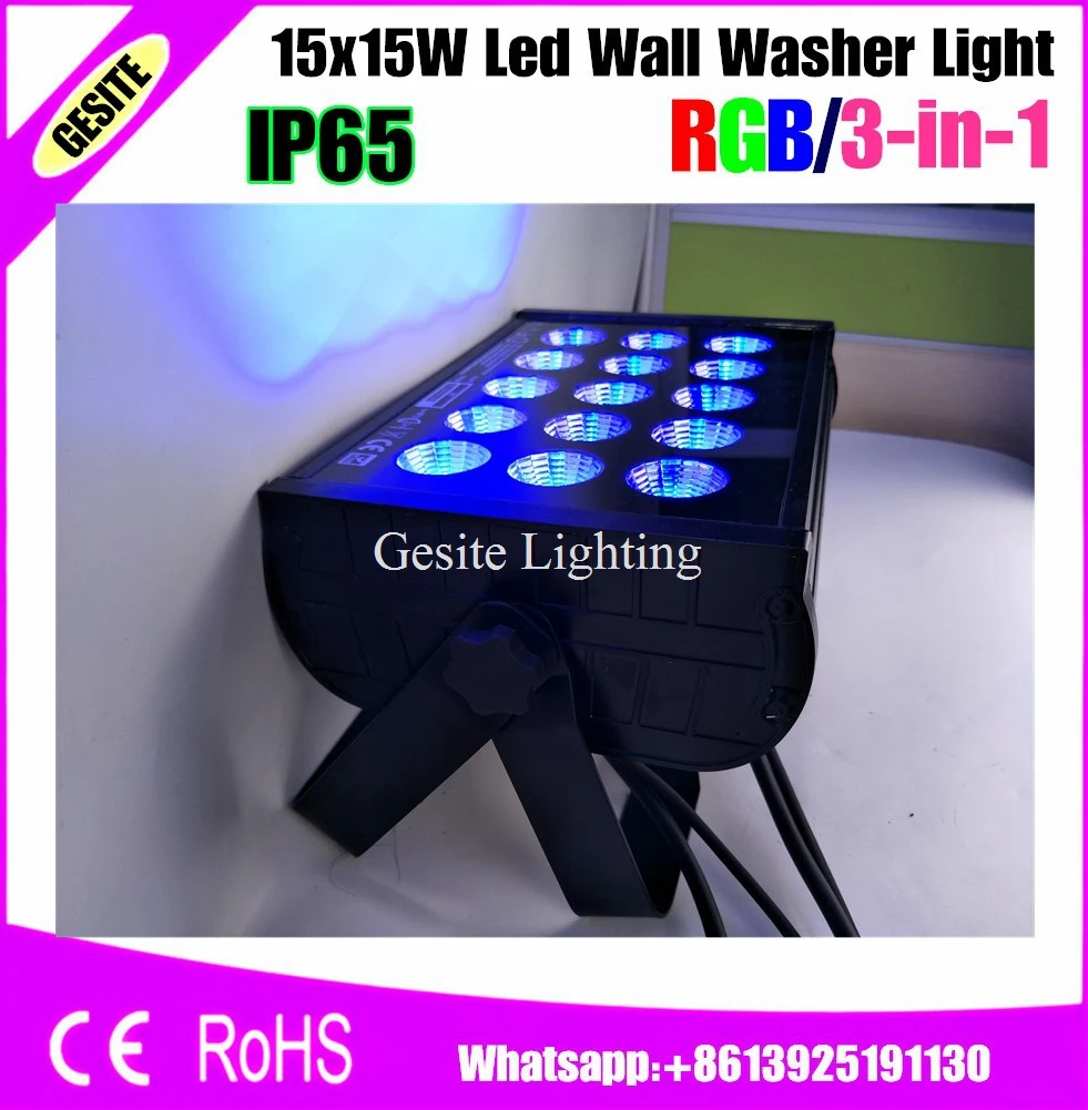 225 Вт высокомощный RGB 15x15 3 в 1 светодиодный настенный прожектор|wall wash|wash led lightled wash