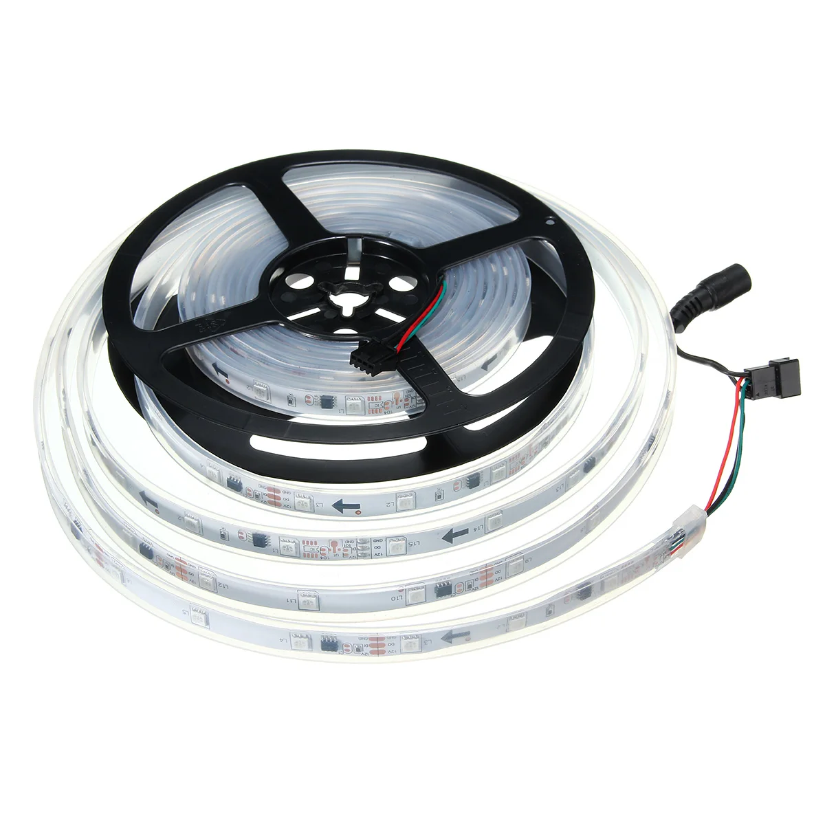Smuxi водонепроницаемый 5 м 6803 IC 150 светодиодный RGB светодиодный светильник DC12 5050 SMD Dream color FR пульт дистанционного управления UK/AU/EU/US Plug