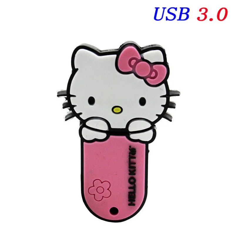 Pink JASTER 3,0, hello kitty, usb флеш-накопитель, милые флешки, 4 ГБ, 8 ГБ, 16 ГБ, 32 ГБ, 64 ГБ, карта памяти, u-диск, usb 3,0, флеш-накопитель - Цвет: Pink