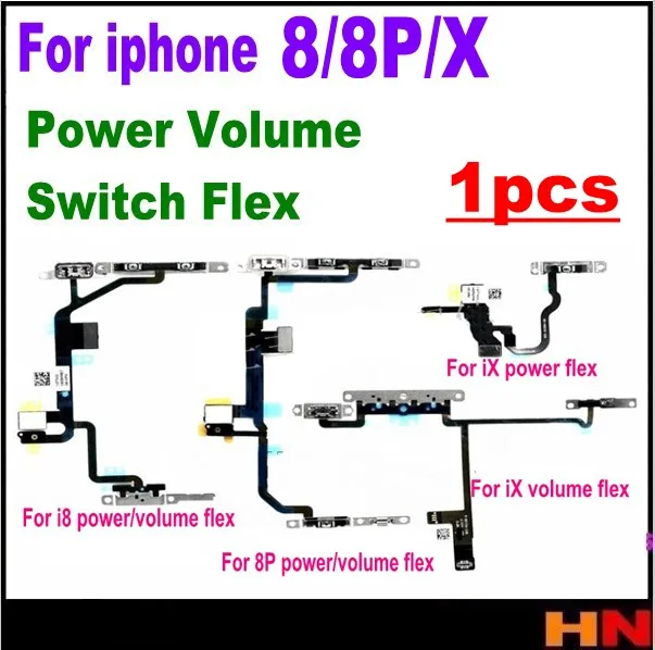 1 шт. Высокое качество для iPhone 8 8P X IX Plus новая кнопка включения/выключения питания