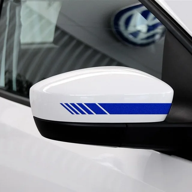 Светоотражающая цветная полоса украшение автомобиля Наклейка на зеркало