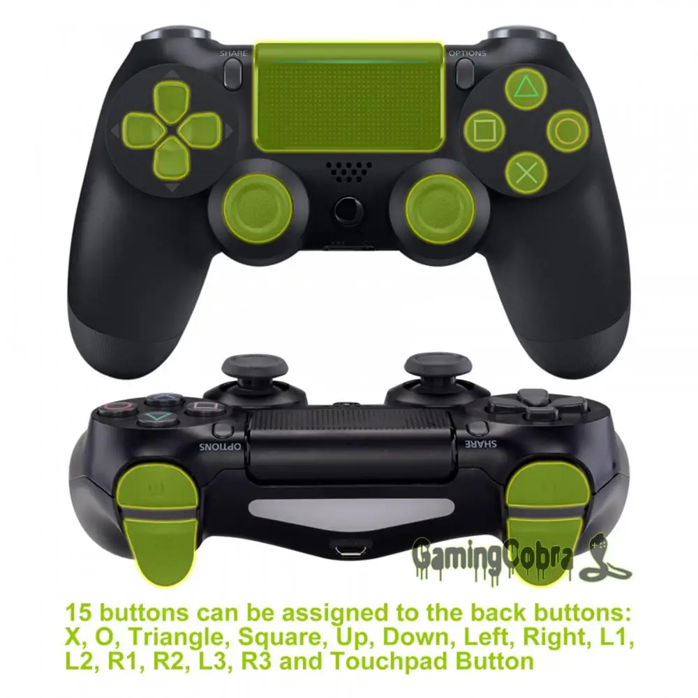 Тиснёный черный рассвет программируемый Remap комплект для PS4 тонкий поляризационный фильтр Pro контроллер JDM 040/050/055 w/изготовленные на заказ задняя крышка в виде ракушки и 4 и пуговицами на спине