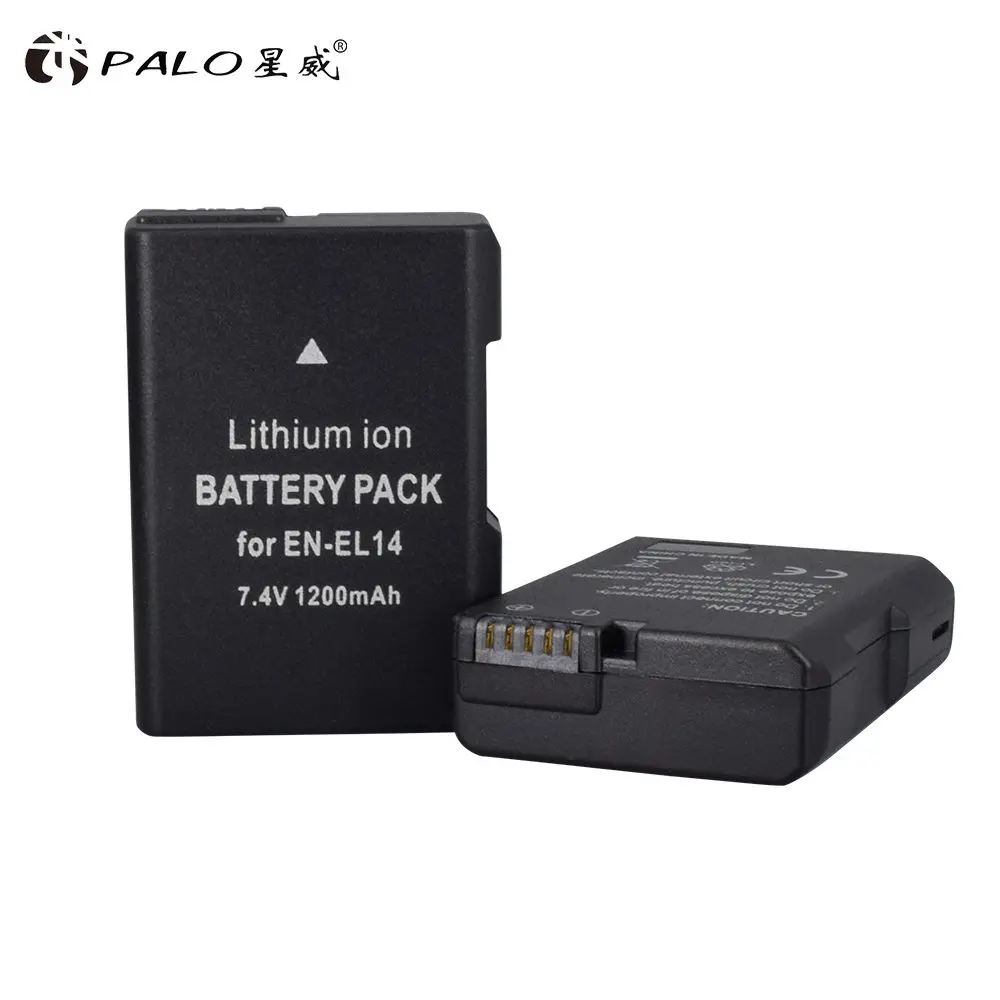 EN-EL14 2pcs battery 2 шт. EN-EL14 EN-EL14a ENEL14 RU EL14 EL14a Батарея+ LCD Dual charger для Nikon D3100 D3200 D3300 D5100 D5200 D5300 P7000 P7800 - Цвет: EN-EL14 2pcs battery