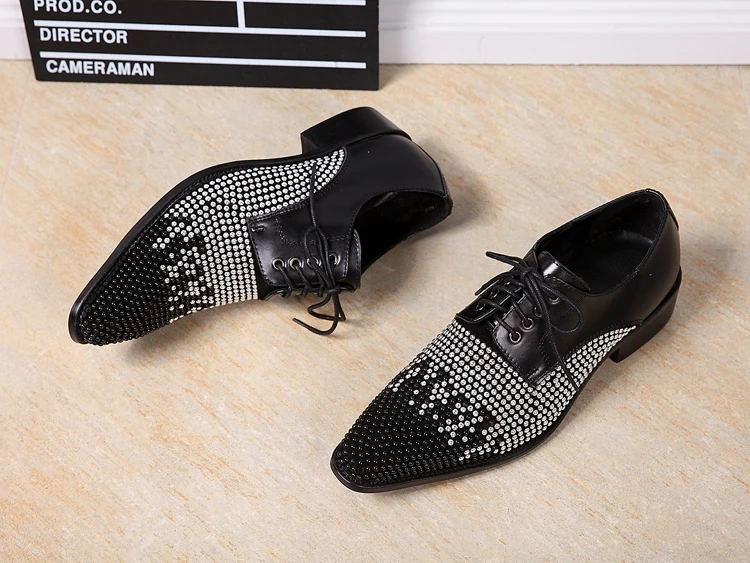 Лидер продаж мужские оксфорды из натуральной кожи Цвет черный красный туфли на