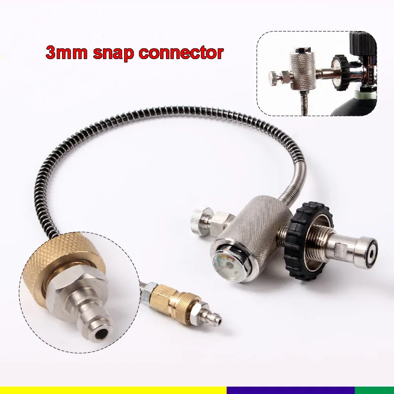 

30MPA High pressure gas converter Fire gas Large bottle conversion vial Controller Luminous pressure gauge Gas charge converter