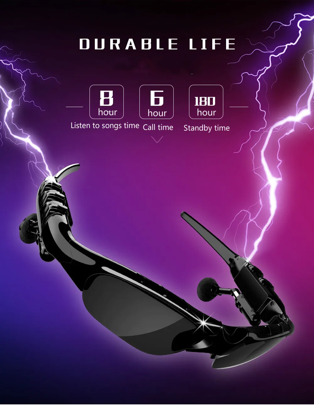 HAOHA X8S TWS Bluetooth 5 0 гарнитура Модные солнцезащитные очки поляризованные наушники