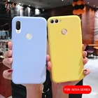 Чехол-накладка для смартфонов Huawei Nova серии, силиконовый, 12 цветов