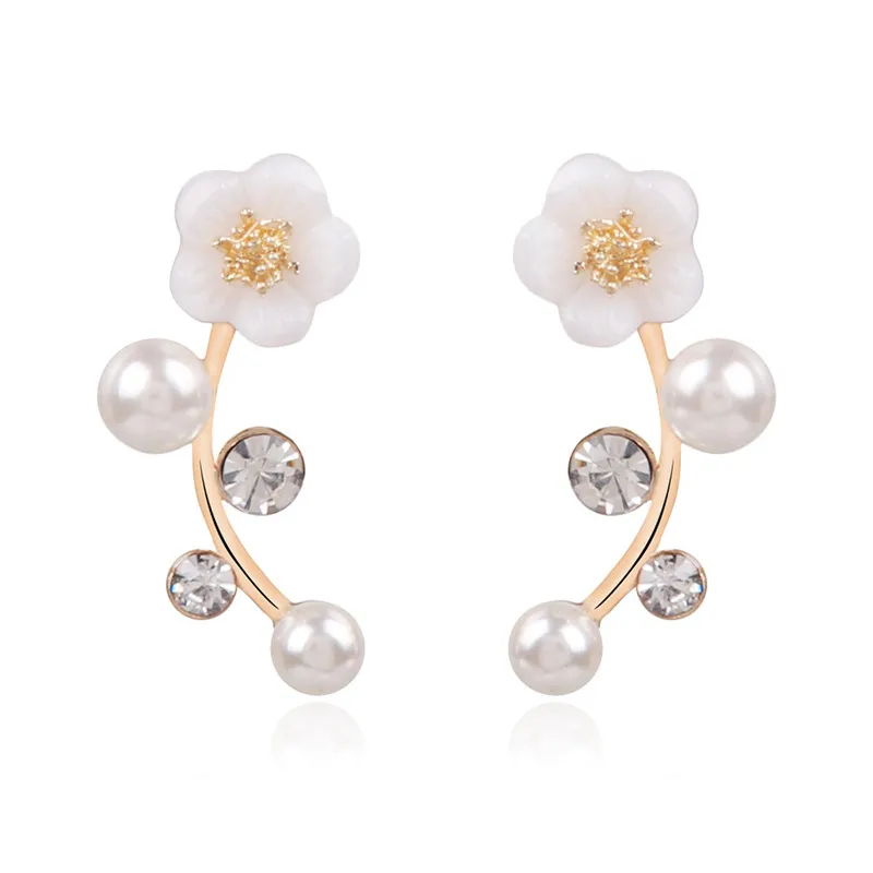 Женские серьги капельки GS с кристаллами в виде веточки R4 2018|Серьги-подвески| |