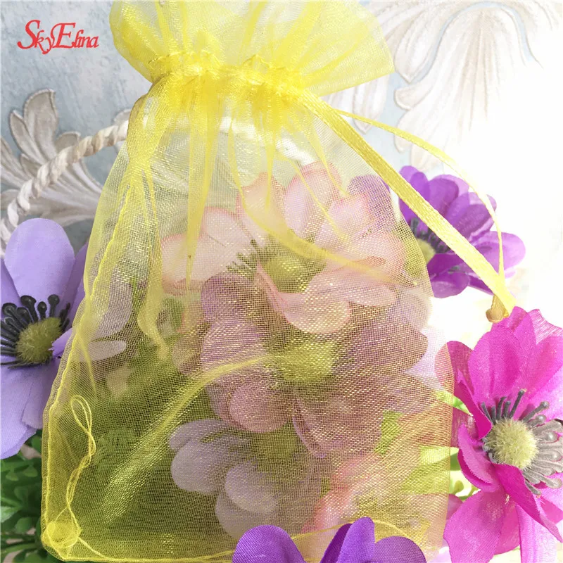 Organza Bags Jewelry Packaging Wedding Party Decoration Favors Drawable Gift &amp Pouches Tulle 6ZSH312 | Дом и сад