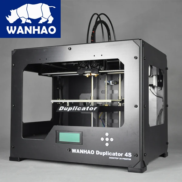 Wanhao3D printer D4S,dual-extruder,reprap kit with multicolor filament, in STL-gcode,two rolls filaments as gift