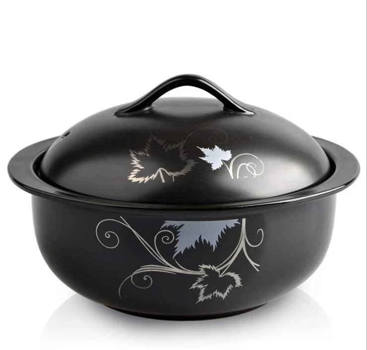1.5L кастрюля для приготовления пищи rondell tajine Золотая Цветочная кастрюля супер термоустойчивая керамическая кастрюля суповая кастрюля - Цвет: A
