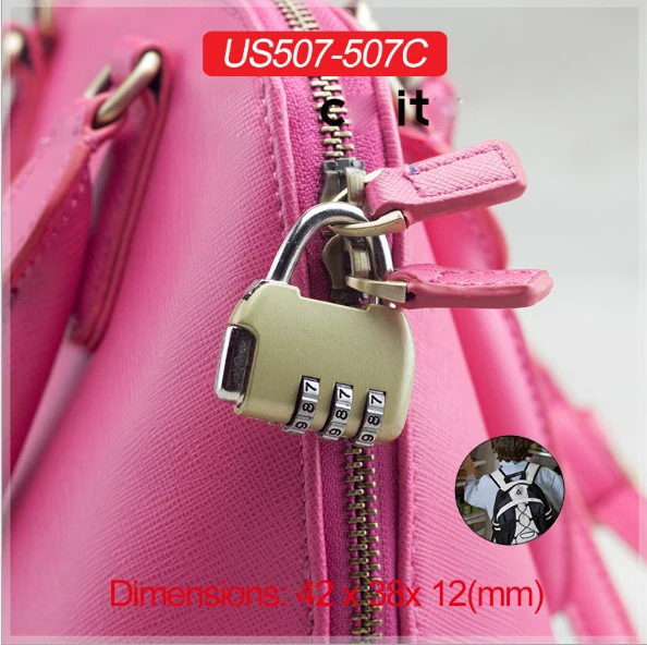 Винтажные замки с кодом 5 шт./лот античный китайский Старый кодовый замок для