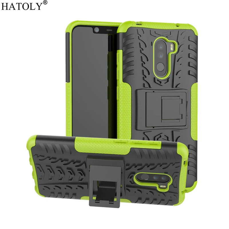 for cover xiaomi pocophone f1 case anti knock heavy duty armor cover for poco f1 silicone phone bumper case for xiaomi poco f1 free global shipping