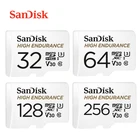 Карта памяти SanDisk micro sd, карта памяти высокой прочности, 32 ГБ, 64 ГБ, 128 ГБ, 256 ГБ, класс 10, U3, V30, 100 МБс.с, tf-карта для видеорегистратора