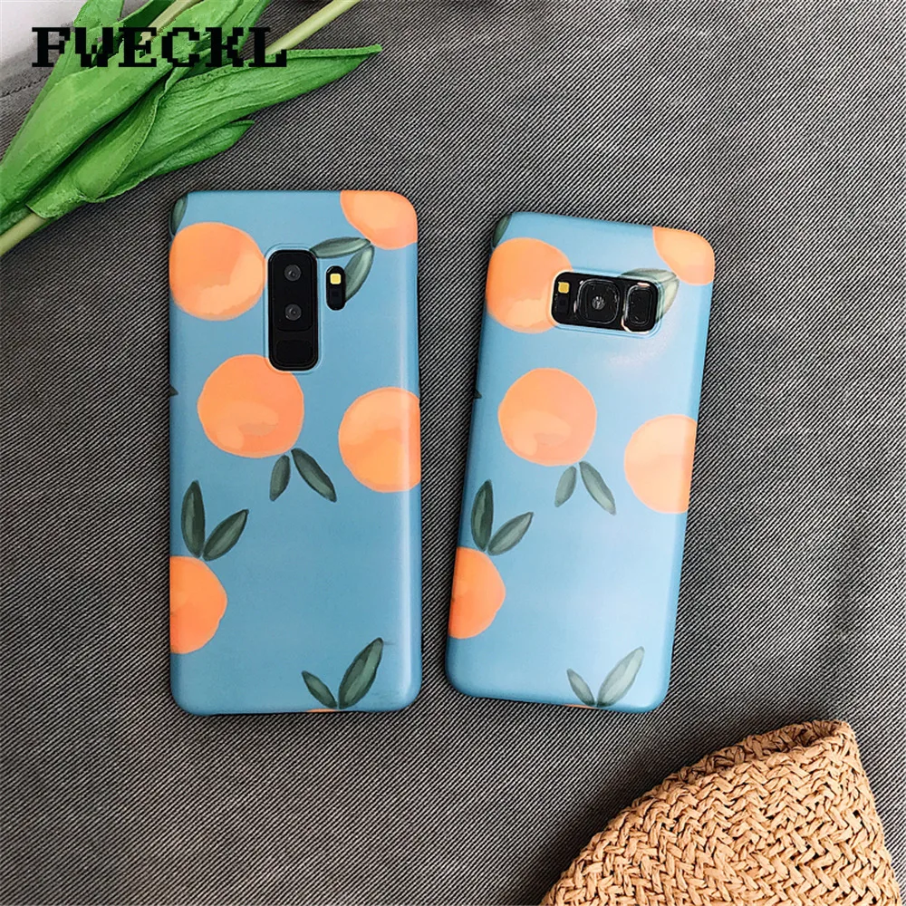 Летнее платье с героями мультфильмов фрукты Оранжевый чехол для телефона samsung