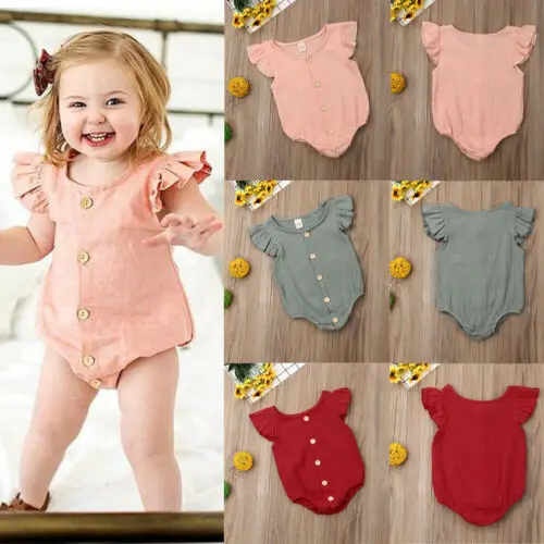 Боди хлопковое однотонное на пуговицах для новорожденных девочек|Боди малышек| |