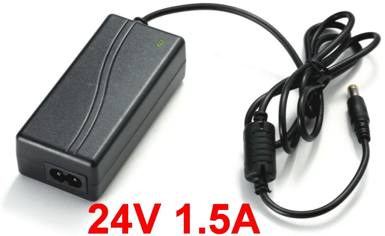 24V 1.5A 1 шт. Высокое качество 12 В 2.5A 3A 9 В 3A 24 В 1A 1.2A 1.5A AC 100 В-240 В адаптер конвертер источник питания DC 5,5 мм x 2,1 мм-2,5 мм - Цвет: 24V 1.5A