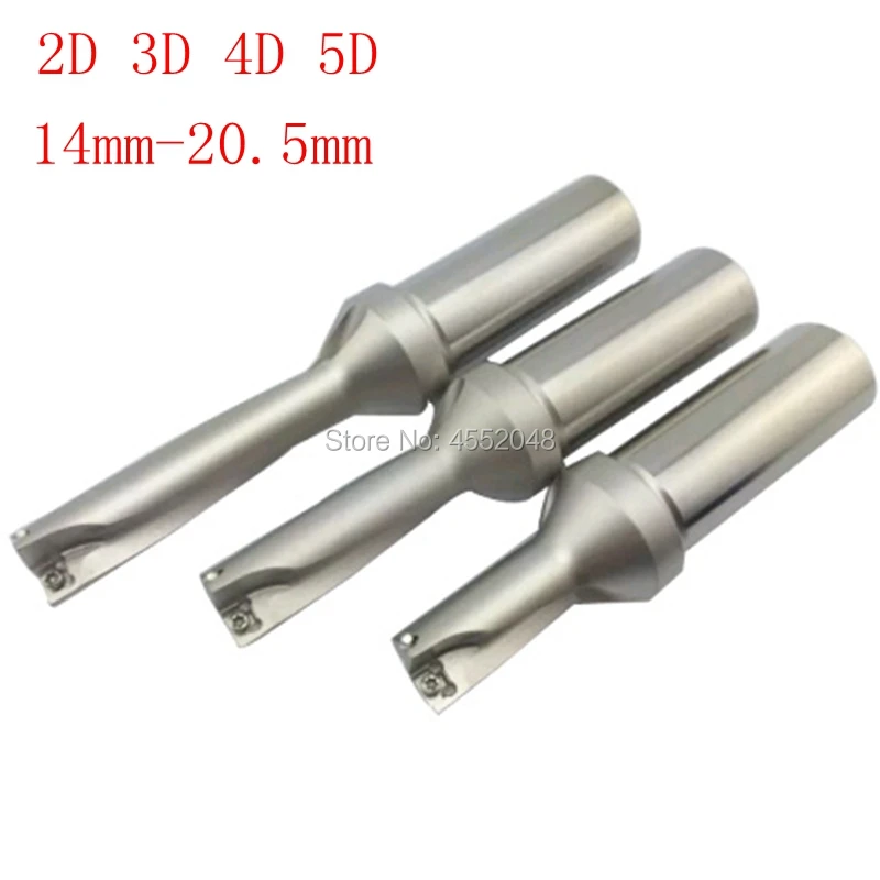 

high quality 2D 3D 4D 5D 14mm 15 16 17 18 19 20mm .5mm Power WCMX insert indexable drills WC U drills triangle coolant drilling