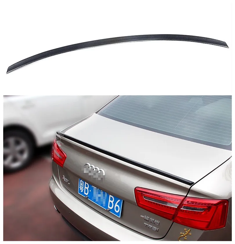 Высококачественный спойлер из углеродного волокна для Audi A6 S6 C7 2012 2016 Спойлеры
