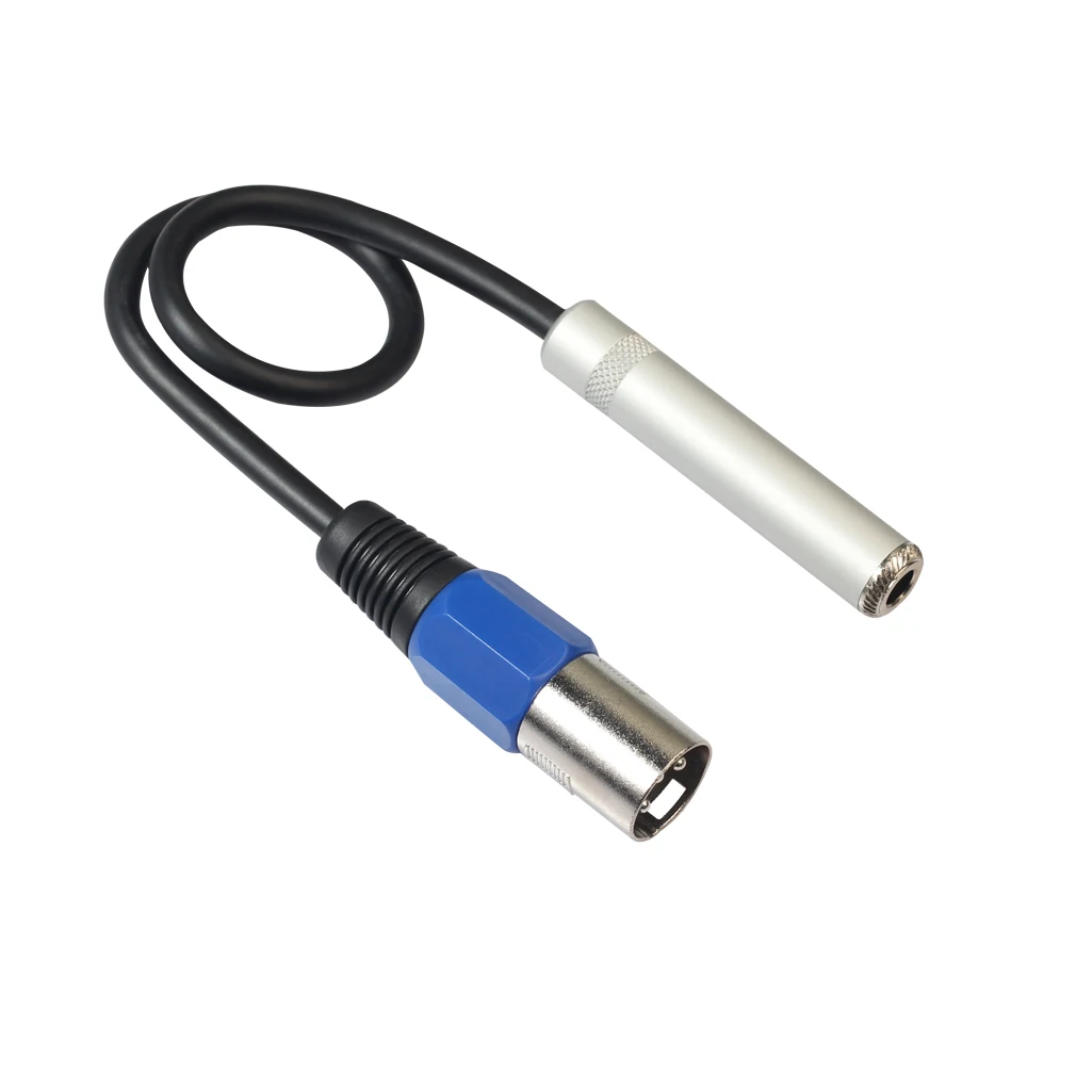 REXUS30cm XLR 3 контактный разъем для 1/" 6,35/6,5 мм Женский Джек аудио конвертер кабель с микрофоном, стерео Динамик разъем для micphone