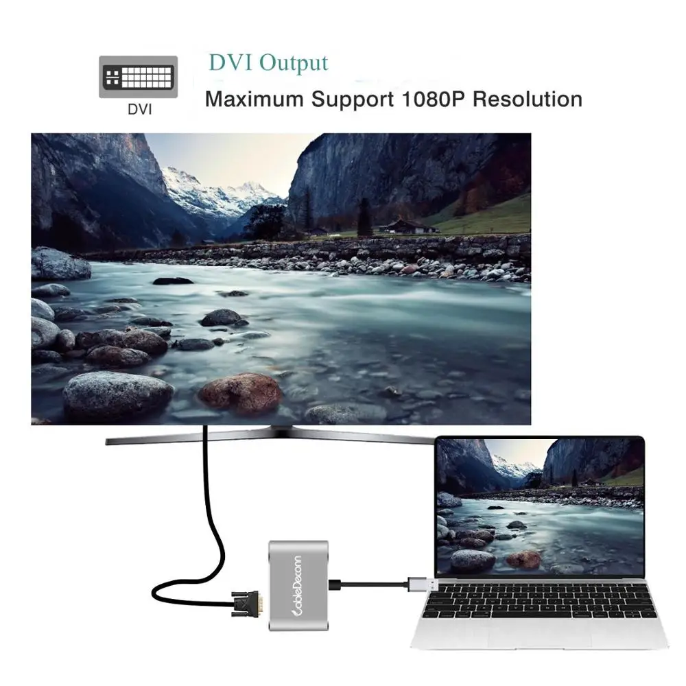 Кабель USB3.0 к HDMI DVI адаптер HD 1080P видео Графический конвертер только для Windows 7/8/10