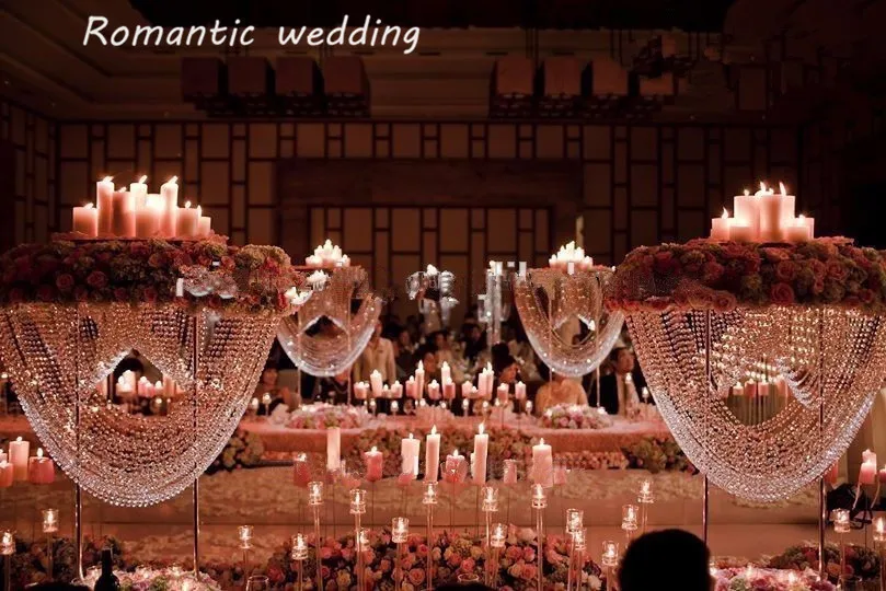 3 шт./лот высокий хрустальный акриловый Свадебный центральный