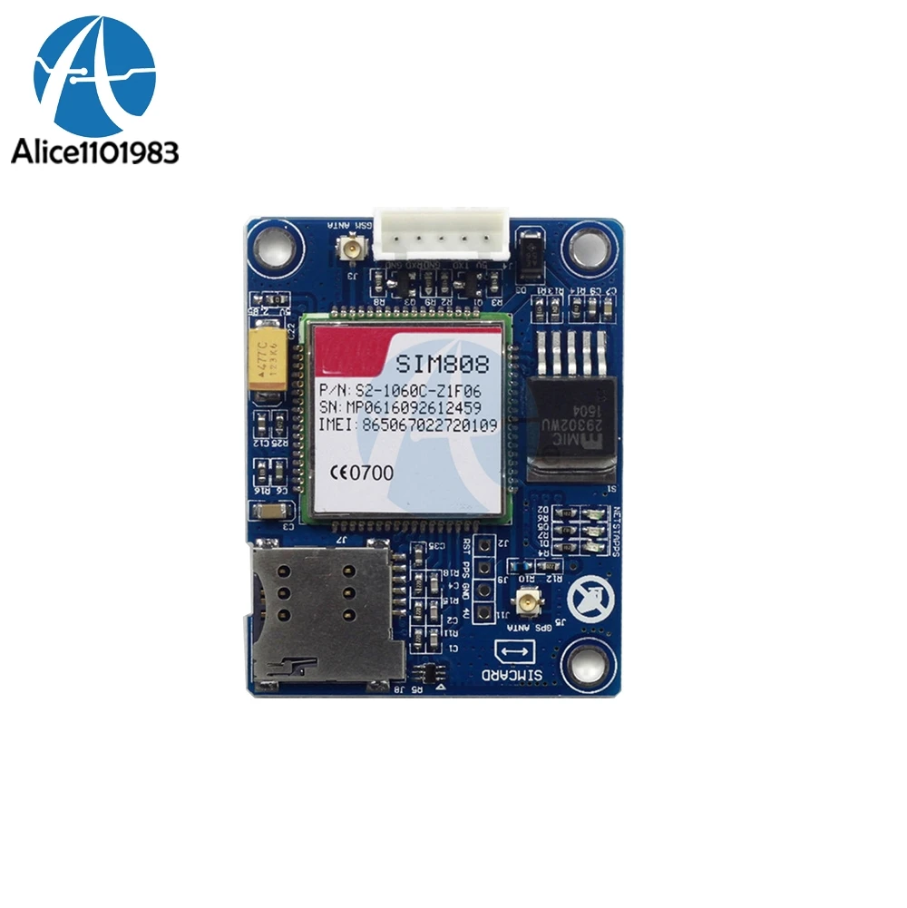 Высокое качество SIM808 развития GSM GPRS GPS уведомления о принятых по Bluetooth смс модуль