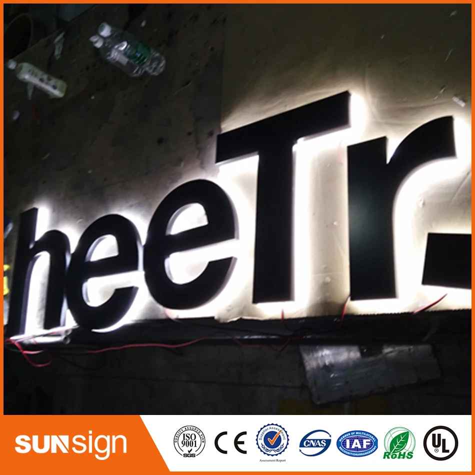Новый рекламный акриловый светодиодный знак с подсветкой|channel letters sign|letter signbacklit