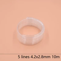 5 lines eco solvent printer ink tube 4 2x2 8mm for epson allwin mimaki roland mutoh ink hose 10mlot large ink supply ink system