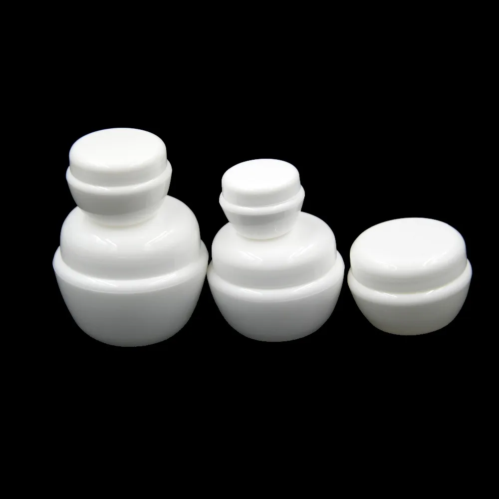 50 шт. косметический контейнер банка для крема пустой пластиковый белый макияж