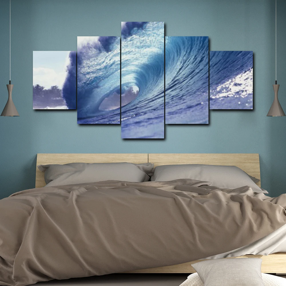 5 панелей абстрактные пейзажи росписи художественный декоративный постер