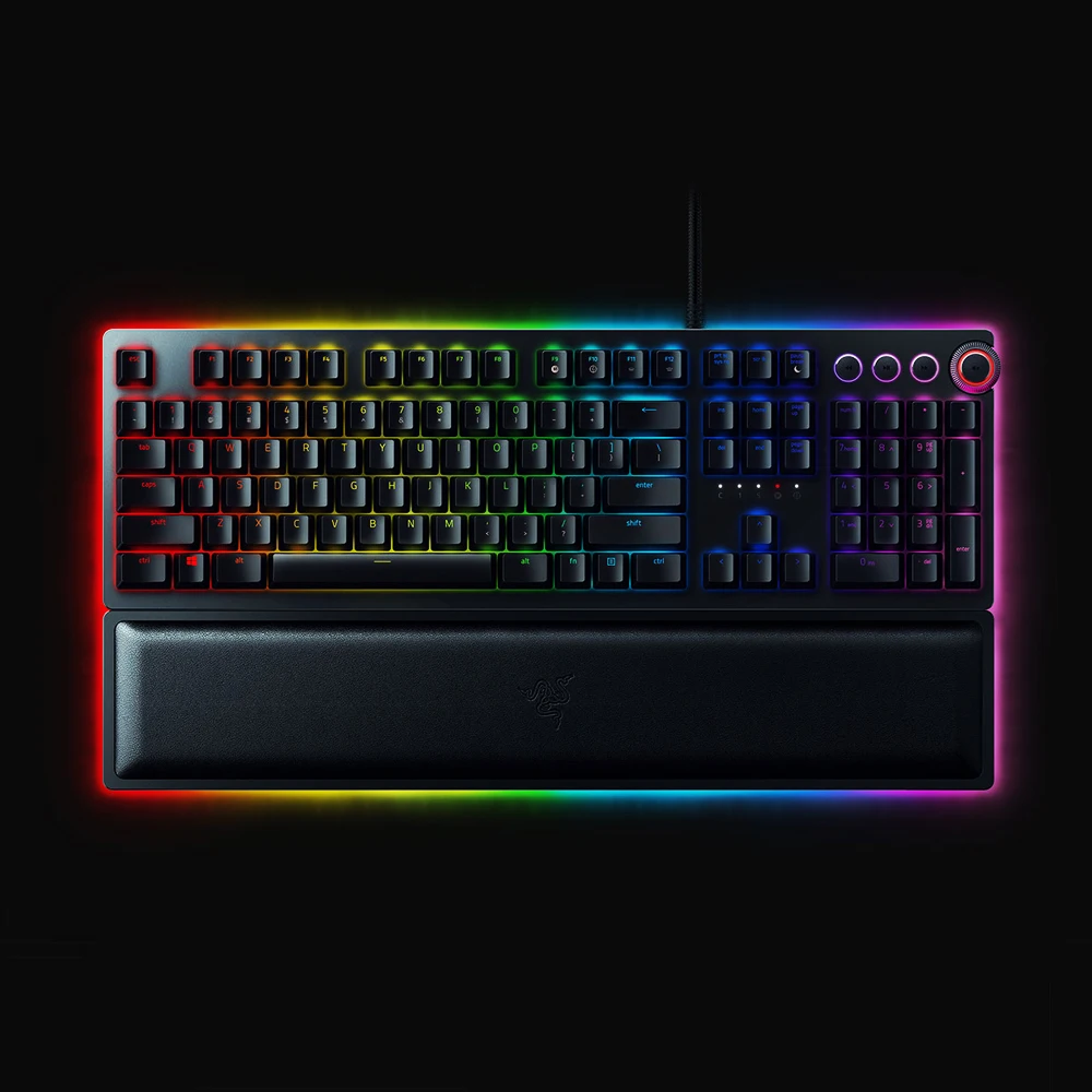Razer Huntsman Elite Проводная игровая клавиатура Механическая игровая клавиатура RGB подсветка Тактильные переключатели эргономичный дизайн для ПК