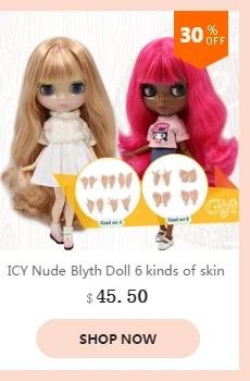 Ледяной обнаженный завод Blyth Кукла № BL662 каштановые волосы белое лицо Neo 1/6 BJD
