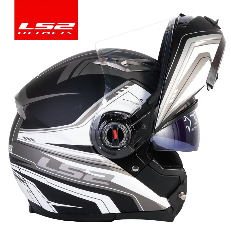 Шлем casco capacete LS2 ff370 flip up stomtrooper road bike moto для moto rcycle с солнцезащитным объективом