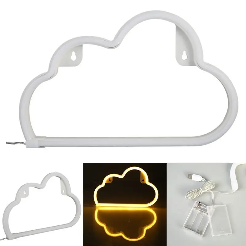 Новинка, праздничный светильник, кактус/Луна/облако, светодиодный, с usb зарядкой, неоновая, лунная лампа или домашний фестиваль, вечерние, рождественские украшения