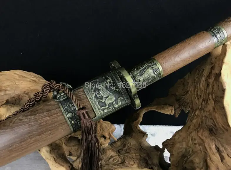 Ручная работа китайский Династия Цин Broadsword KangXi боевой меч катана/Полный Тан