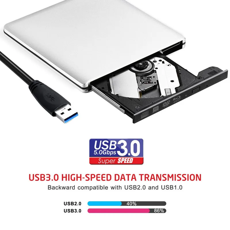 YiYaYo USB 3 0 Bluray Drive BD ROM Проигрыватель DVD/CD RW ГОРЕЛКА Внешний Оптический привод для