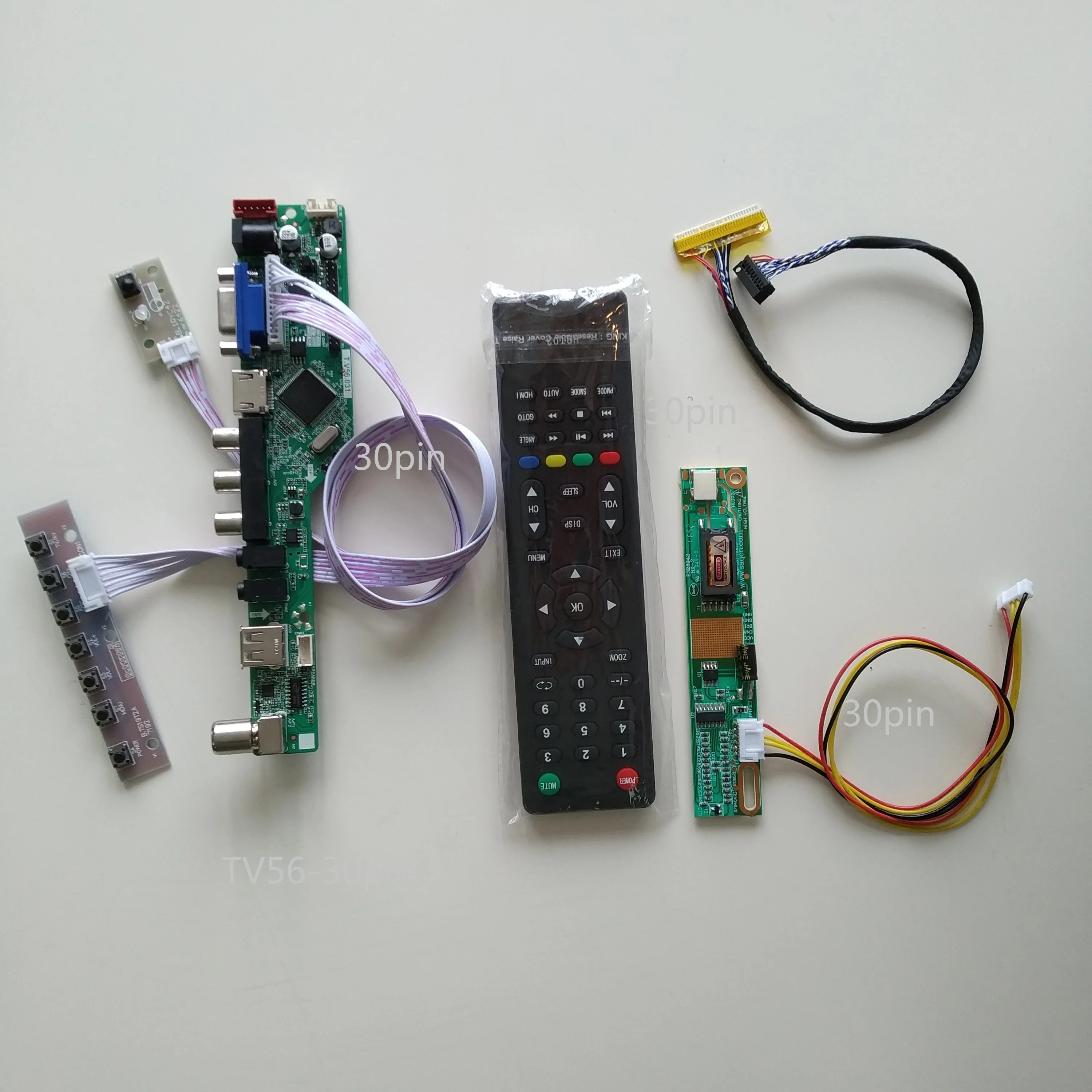

ТВ HDMI-совместимый AV VGA USB TV 56 комплект платы контроллера ЖК-карты DIY для LP154WX4(TL)(C3)/TLC4 1280X800 15,4 "панельный дисплей